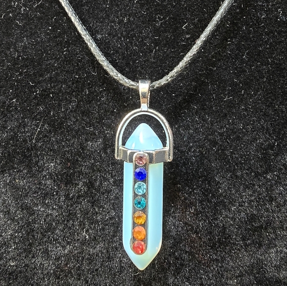 Jewelry - Opalite Crystal Pendant Necklace